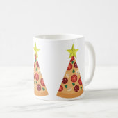 pizza hässlich Weihnachtsbaum lustig Kaffeetasse (VorderseiteRechts)