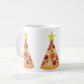 pizza hässlich Weihnachtsbaum lustig Kaffeetasse (Vorderseite Links)