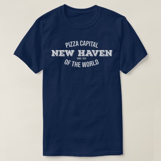 Pizza Hauptstadt CT I Liebe New Haven Apizza Pride T-Shirt (Design vorne)