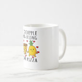 Pizza Hawaii Ananas Pizza Food Kaffeetasse (VorderseiteRechts)