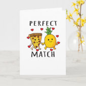 Pizza Hawaii Ananas Pizza Food Karte (Gelbe Blume)