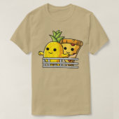 Pizza Hawaii liebt Ananas und Pizza in der Pose T-Shirt (Design vorne)