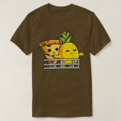 Pizza Hawaii liebt Ananas und Pizza in der Pose T-Shirt (Design vorne)
