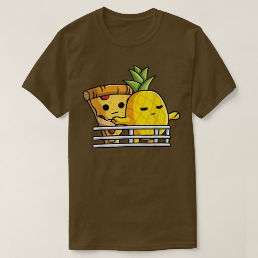 Pizza Hawaii liebt Ananas und Pizza in der Pose T-Shirt (Design vorne)