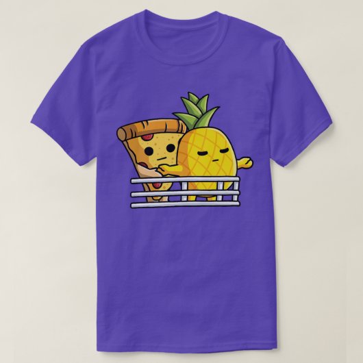 Pizza Hawaii liebt Pose Ananas und Pizza auf sh T-Shirt (Design vorne)