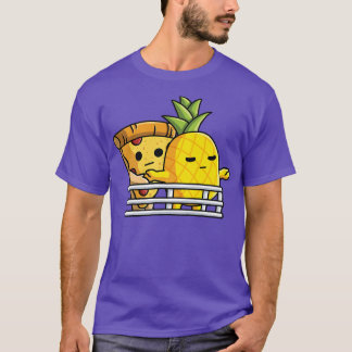 Pizza Hawaii liebt Pose Ananas und Pizza auf sh T-Shirt