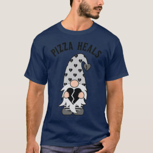 Pizza Heals Antivalentine Day Gnome 3261 T-Shirt