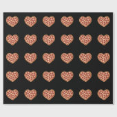 Pizza Heart Shaped Niedlich Valentinstag Geschenkpapier (Flach)