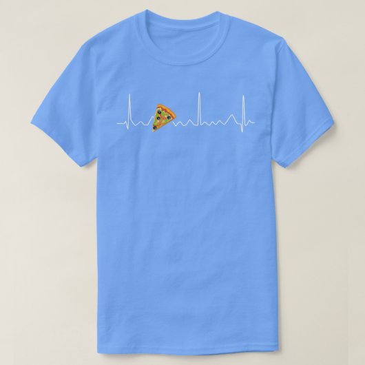 Pizza Heartbeat Schönes Design für Pizza Liebhaber T-Shirt (Design vorne)