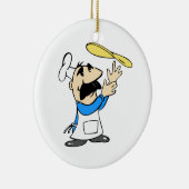 PIZZA-HERSTELLER KERAMIKORNAMENT (Rechts)