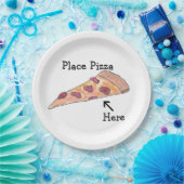 Pizza hier platzieren pappteller (Party)