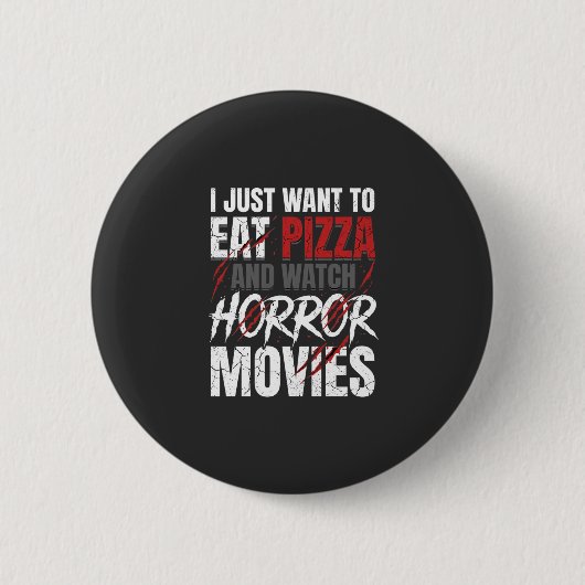 Pizza-Horrorfilme-Halloween-Design_1 Button (Vorderseite)