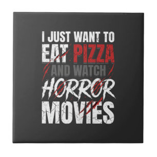 Pizza-Horrorfilme Halloween-Design_1 Fliese