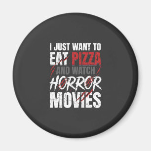 Pizza-Horrorfilme-Halloween-Design_1 Magnet
