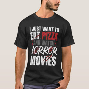 Pizza-Horrorfilme-Halloween-Design_1 T-Shirt