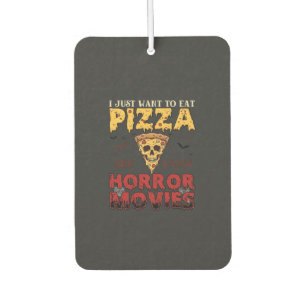 Pizza-Horrorfilme Halloween-Totenkopf-Fledermäuse Autolufterfrischer
