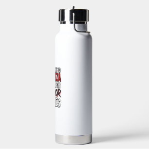 Pizza-Horrorfilme Vintage-Halloween-Typografie S Trinkflasche