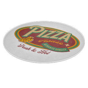 Pizza House Retro-Stil Schneidebrett