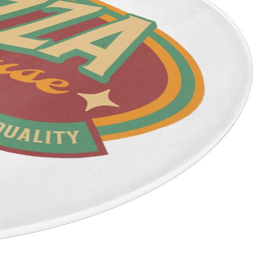 Pizza House Retro Style Schneidebrett (Ecke)