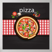 Pizza Illustration Poster (Vorne)