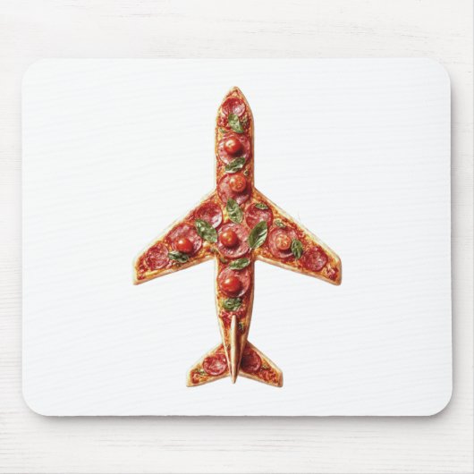 PIZZA IM FLUGZEUG MOUSEPAD (Vorne)