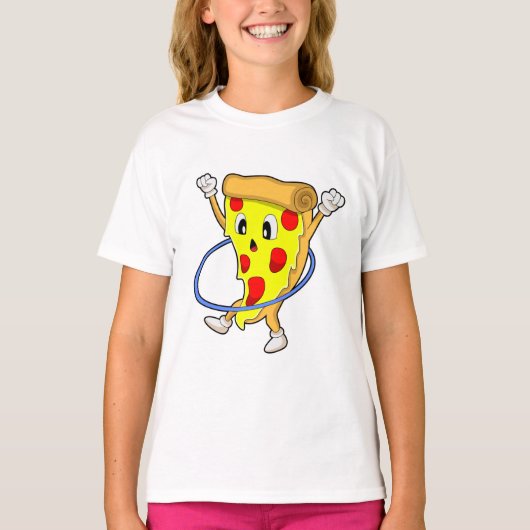 Pizza in Fitness mit Reifen der Fitness.PNG T-Shirt (Vorderseite)