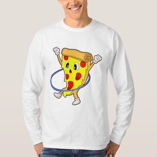 Pizza in Fitness mit Reifen der Fitness.PNG T-Shirt (Vorderseite)