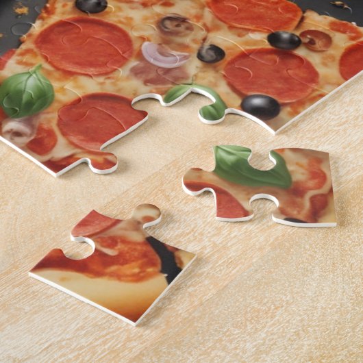 Pizza in Scheiben Puzzle (Seite)