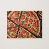 Pizza in Scheiben Puzzle (Horizontal)