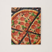 Pizza in Scheiben Puzzle (Vertikal)