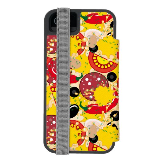 Pizza Incipio iPhone Geldbeutel-Hülle (Folio Rückseite)