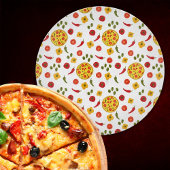 Pizza Ingredients Pattern Schneidebrett