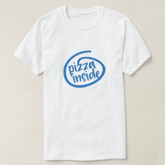 Pizza innen T-Shirt (Design vorne)