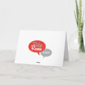 Pizza irgendeine Scheibe der Weisen-I es Retro Dankeskarte (Rückseite)