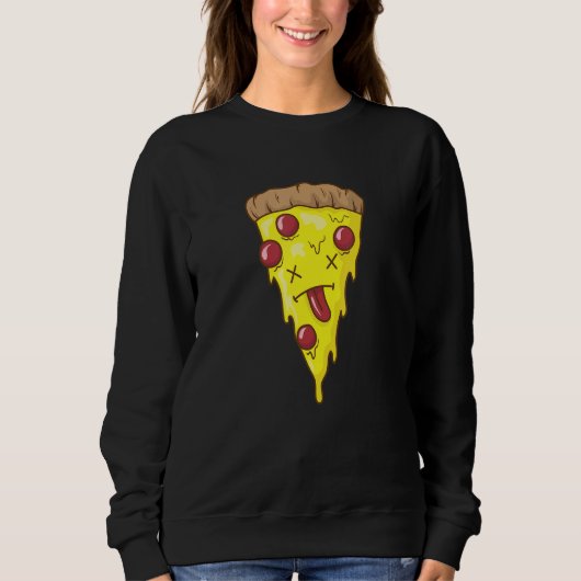 Pizza is Knockout Fast Food Stone Oven Cheese Sweatshirt (Vorderseite)