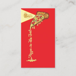 Pizza is the best business card visitenkarte