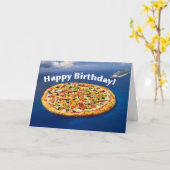 Pizza Island Geburtstagskarte Karte (Gelbe Blume)