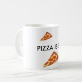 Pizza ist Bae- Pepperoni-Pizza Bae Tasse (Vorderseite Links)