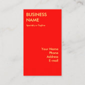 Pizza ist das Beste Visitenkarte (Rückseite)