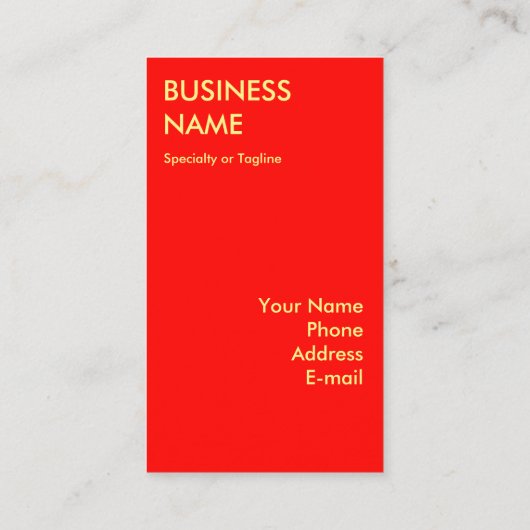 Pizza ist das Beste Visitenkarte (Rückseite)