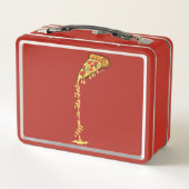 Pizza ist die beste metall brotdose (Rückseite)