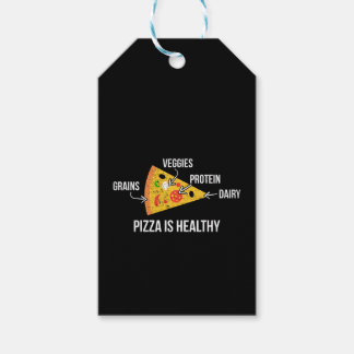 Pizza ist gesund - Carbs - Funny Novelty Fitness Geschenkanhänger
