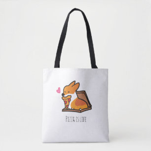 Pizza ist Lebencorgi-Tasche   CorgiThings Tasche