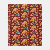 PIZZA IST MEIN LEBEN FLEECEDECKE (Vorderseite)