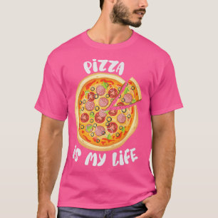 Pizza ist mein Leben Pizza Liebhaber Lustiger Food T-Shirt