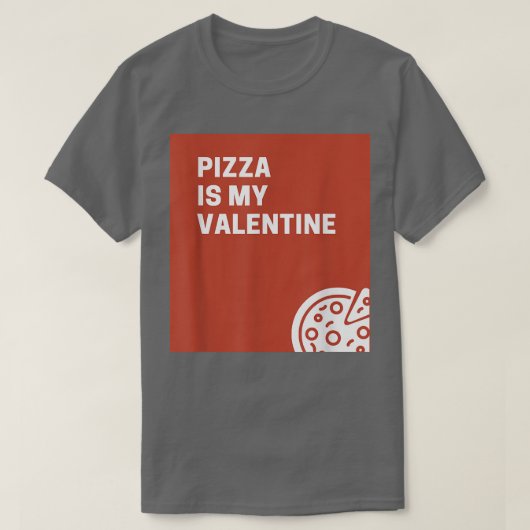 Pizza ist mein Valentine935 T-Shirt (Design vorne)
