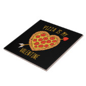 Pizza ist mein Valentine Fliese (Seite)