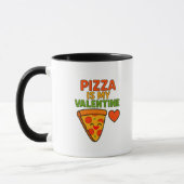 Pizza ist mein Valentine Tasse (Links)