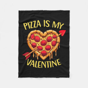 Pizza ist mein Valentiner Valentinstag Boys Ki Fleecedecke