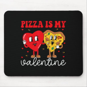 Pizza ist mein Valentiner Valentinstag Herz Pepper Mousepad